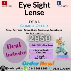 6 Brands Combo Offer Bella , Poly flex , Active, Quick Beauty and Swiss Color  Eye Sight Lenses