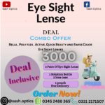 6 Brands Combo Offer Bella , Poly flex , Active, Quick Beauty and Swiss Color  Eye Sight Lenses